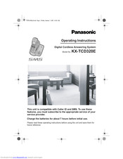 PANASONIC KX-TCD320E Operating Instructions Manual