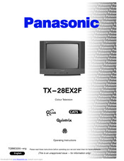PANASONIC TX-28EX2C Operating Instructions Manual
