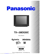 PANASONIC TX-28LD80C Operating Instructions Manual