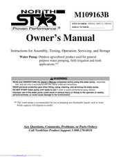 NorthStar M109163B Owner's Manual