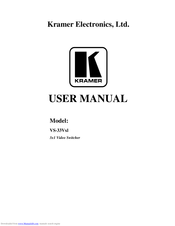 Kramer VS-33Vxl User Manual