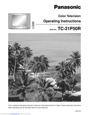 PANASONIC TC-21P50R Operating Instructions Manual