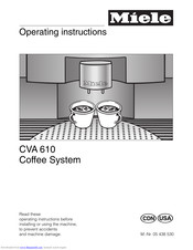 Miele cva 610 Manuals | ManualsLib