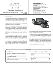 Vertex Standard FT-817 User Manual