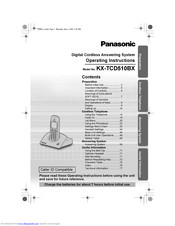 PANASONIC KX-TCD510BXM Operating Instructions Manual