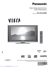PANASONIC Viera TX-37LZ70P Operating Instructions Manual