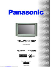 PANASONIC TX-28DK20P Operating Instructions Manual