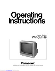 PANASONIC WVCM146 - COLOR MONITOR Operating Instructions Manual