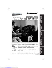 PANASONIC PV-V4622-K Operating Instructions Manual