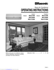 PANASONIC RU-C125K Operating Instructions Manual