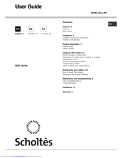 SCHOLTES SWC 36 NA User Manual