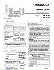 Panasonic SB-TP20 Operating Instructions Manual