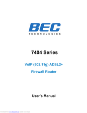 BEC 7404 Series User Manual