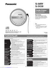 PANASONIC SLJ600V - PORT. CD PLAYER Operating Instructions Manual