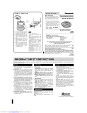 PANASONIC SL-MP353JP Operating Instructions Manual
