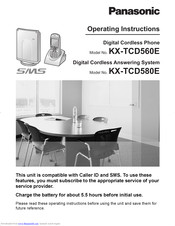 PANASONIC KX-TCD580E Operating Instructions Manual