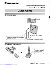PANASONIC KX-TCD820E Quick Manual