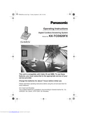 PANASONIC KX-TCD820FX Operating Instructions Manual