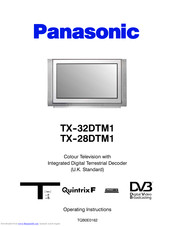 PANASONIC TX-32DTM1 Operating Instructions Manual