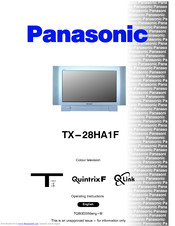 PANASONIC TX-28HA1F Operating Instructions Manual