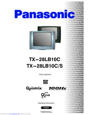 PANASONIC TX-28LB10P Operating Instructions Manual