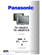 PANASONIC TX-28LB1C Operating Instructions Manual