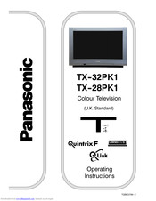 PANASONIC QuintrixF TX-28PK1 Operating Instructions Manual