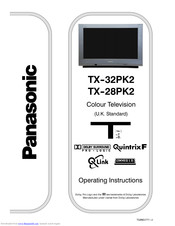 PANASONIC QuintrixF TX-32PK2 Operating Instructions Manual