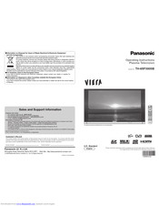 PANASONIC Viera TH-65PX600B Operating Instructions Manual
