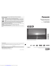 PANASONIC Viera TH-65PX600E Operating Instructions Manual