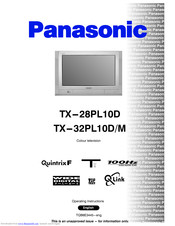 PANASONIC TX-28PL10D Operating Instructions Manual