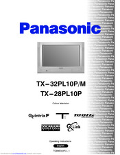 PANASONIC TX-28PL10P Operating Instructions Manual