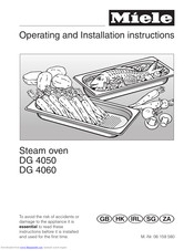 Miele DG 4060 Operating And Installation Instructions