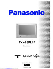 PANASONIC TX-28PL1F Operating Instructions Manual