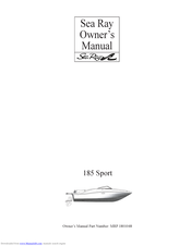 Sea Ray 185 Sport Owner's Manual