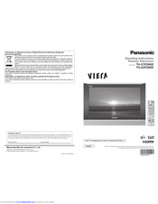 PANASONIC Viera TH-42PD60E Operating Instructions Manual