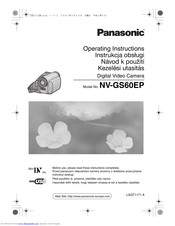 PANASONIC NV-GS60EP Operating Instructions Manual