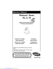 Invacare Platinum IRC5LXO2 Operator's Manual