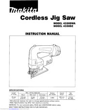 Makita 4330DWA Instruction Manual