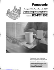 PANASONIC KX-FC195E Operating Instructions Manual