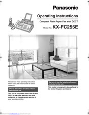 PANASONIC KX-FC255E Operating Instructions Manual