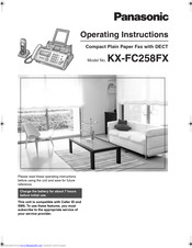PANASONIC KX-FC258FX Operating Instructions Manual