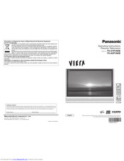 PANASONIC Viera TH-37PV60E Operating Instructions Manual