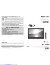 PANASONIC Viera TH-37PV70EY Operating Instructions Manual