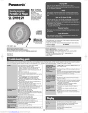 PANASONIC SLSW965V - PORTABLE CD PLAYER Operating Instructions Manual