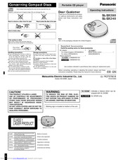 PANASONIC SLSX280 - PORT. CD-LOW P Operating Instructions Manual