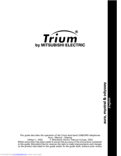 Mitsubishi Trium Aura User Manual