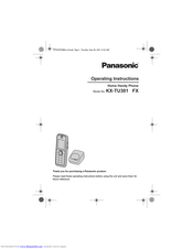 PANASONIC KX-TU301FX Operating Instructions Manual
