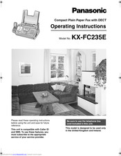PANASONIC KX-FC235E Operating Instructions Manual