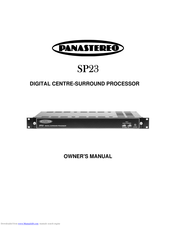 PANASTEREO SP23 Owner's Manual